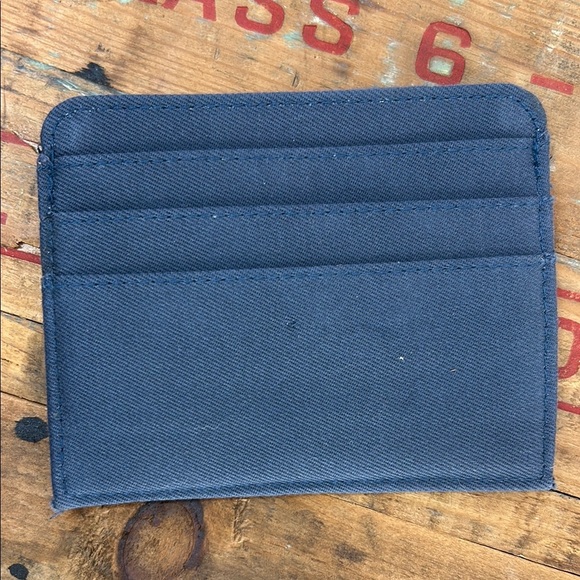 Tentree Cardholder Wallet Money ID Purse Backpack Pocket Blue Credit Travel - Picture 2 of 3